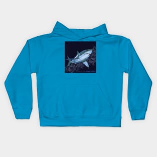 Shark in the dark Kids Hoodie